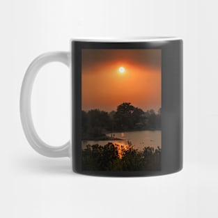 Hazy Morning Over the Lake Mug